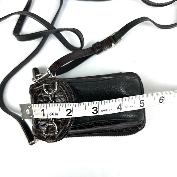 Brighton Crossbody Wallet Leather Vintage Purse Night Out Mini Bag - Picture 9 of 10